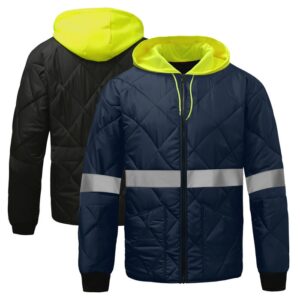 Safety Enhanced Visibility Diamond Quilted Jacket