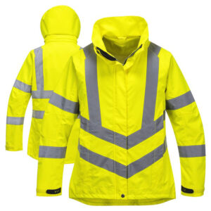Ladies Hi-Vis Breathable PU Coated Safety Jacket