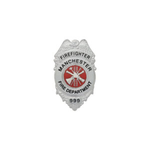 Manchester Fire Department Metal Badge Firefighter Collectible & Security Badge