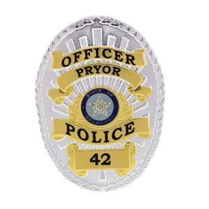 Officer Pyor Metal Security Badge Custom Law Enforcement & Private Security Shield