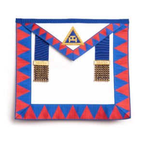 Royal Arch Provincial Apron Masonic Regalia with Rosettes