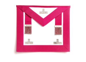 Provincial Stewards Apron Masonic Regalia with Rosettes & Embroidery